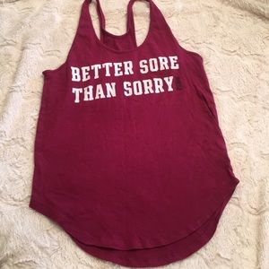 PINK maroon workout tank